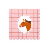 Horse Napkins, 33x33 cm, mix (1 pkt / 12 pc.)