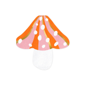 Napkins Mushroom, mix, 13x13.5cm (1 pkt / 20 pc.)