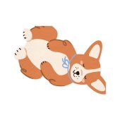 Napkins Corgi, 11x15 cm, mix (1 pkt / 12 pc.)