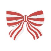 Striped Bow Napkins, 16x13 cm, mix (1 pkt / 12 pc.)