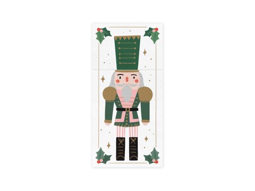 Cutlery bag Nutcracker, 10x20 cm, mix (1 pkt / 6 pc.)