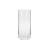 Glass tube for candles, 10x23cm