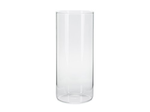 Glass tube for candles, 10x23cm