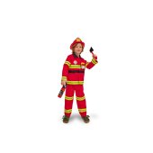Fireman costume with accessories, for a child, size 116-128