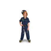 Policeman costume with accessories, for a child, size 116-128