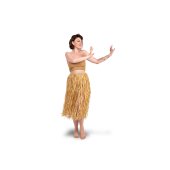 Raffia Skirt, Adult Size, Straw Color
