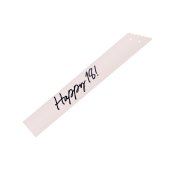 Happy 18 Sash, cream, 76 cm