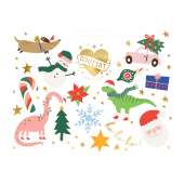 Temporary tattoos Ho ho ho!, mix (1 pkt / 13 pc.)