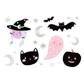 Temporary tattoos Halloween, mix (1 pkt / 20 pc.)