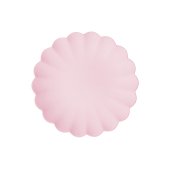 Plastic plates Frill, 22 x 22 cm, pink (1 pkt / 4 pc.)
