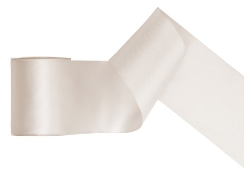Satin Ribbon, off-white, 100mm/25m