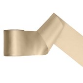 Satin Ribbon, cold gold, 100mm/25m