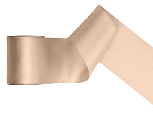 Satin Ribbon, peach, 100mm/25m