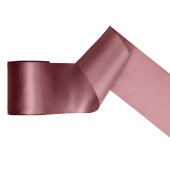 Satin Ribbon, dark dusty rose, 100mm/25m
