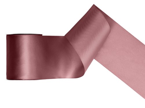Satin Ribbon, dark dusty rose, 100mm/25m