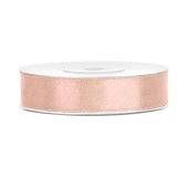 Satin ribbon, light honey, 12mm/25m
