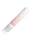 Tube with Confetti Penises, light pink, 20cm