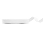 Velour ribbon, white, 15mm/10m