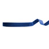 Velour ribbon, navy blue, 15mm/10m