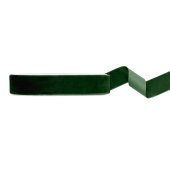 Velour ribbon, bottle green, 25mm/10m