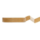 Velour ribbon, cold gold, 25mm/10m