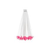 Fringe veil, pink, 69cm