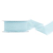 Chiffon ribbon,  light sky-blue, 40mm/10m