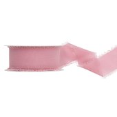 Chiffon ribbon, dark dusty rose, 40mm/10m