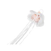 Hand Streamer Flower Set, 7,5cm Diameter, white (1 pkt / 10 pc.)