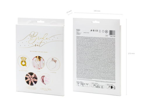 Wedding party box Bride To Be, mix (1 pkt / 23 pc.)