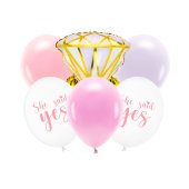 Balloon set Ring, mix (1 pkt / 6 pc.)