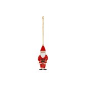 Metal hanging decoration Santa, 10x4 cm, mix
