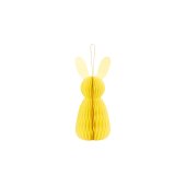 Paper decoration honeycomb Bunny, yellow, 30 cm