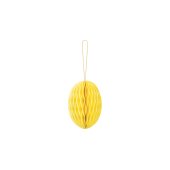 Paper decoration honeycomb Egg, yellow, 12 cm