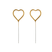 Sparklers Heart, gold, 16.5cm (1 pkt / 2 pc.)