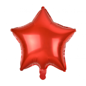 Folija balons Star, sarkans, 19&quot;