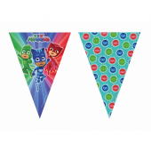 Banner PJ Mask, triangle flags