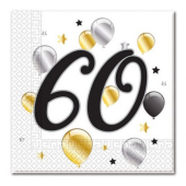 Paper napkins Balloons - 60, size 33 x 33 cm, 20 pcs.