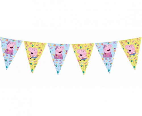 Reklāmkarogs Peppa Pig, 9 karogi, 230 cm