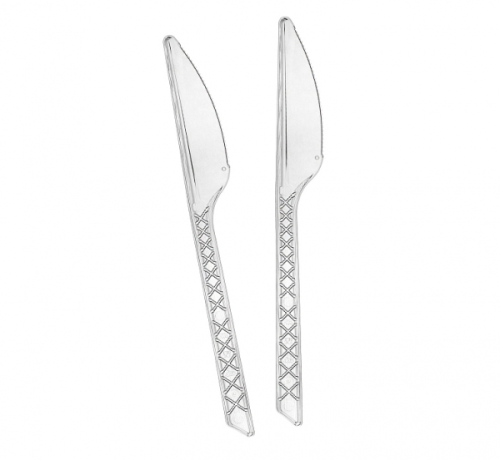 Knives Medium, transparent, 24 pcs
