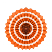 Dekoratīvā rozete &quot;Baltā sloksne&quot;, oranža, vidēji 40 cm