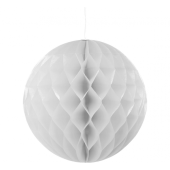 Papīra bumbiņu dekorācija, sudraba, diametrs 30 cm