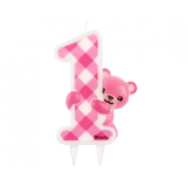 Jumbo svece &quot;Pink Teddy&quot;, cipars 1