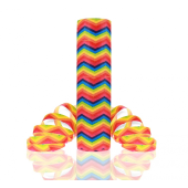 Paper streamer Rainbow Chevron, 8p/4m, 1 pc.