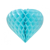 B&G Heart paper decoration, light blue, 26 cm