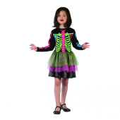 Costume for children Skeleton Girl, size 110/120 cm