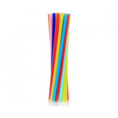 Drinking straws, straight, various colours / 20 pieces, PBH