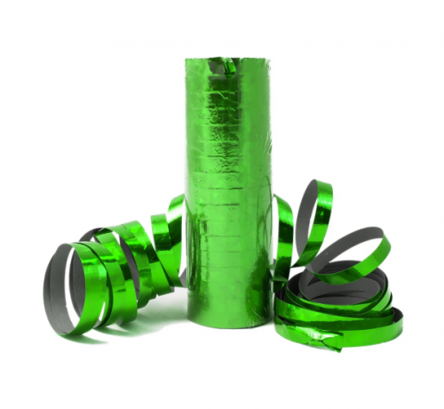 Holographic Streamer, green / 24 pieces