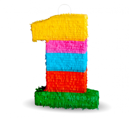 Pinata cipars 1, izmērs 50x35x7,5 cm
