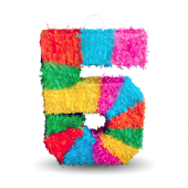 Pinata digit "5", size 50x35x7.5 cm